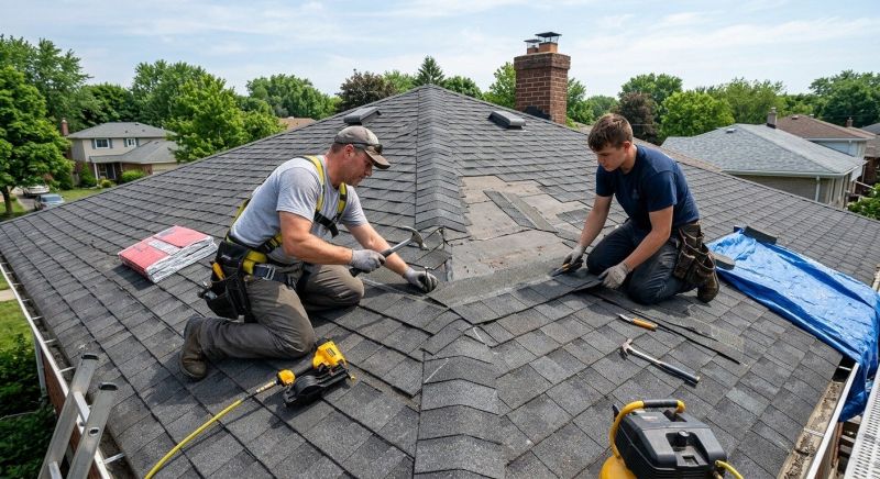 Asphalt Roof Repair in Pinckney, MI