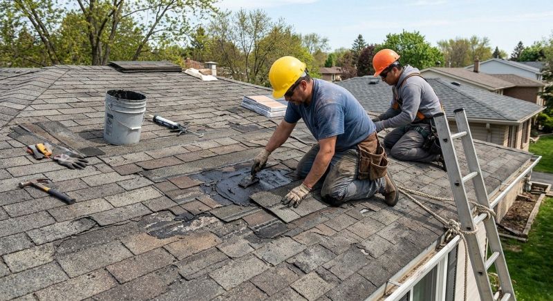 Asphalt Roof Repair in Northville, MI