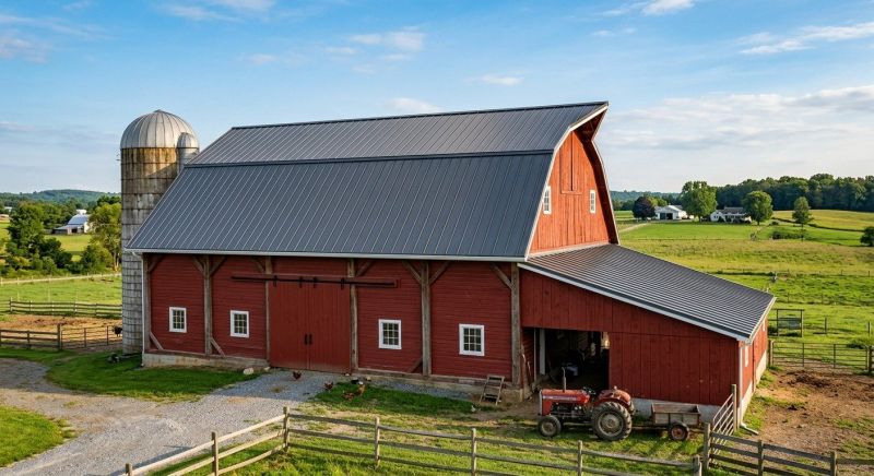 Barn Roof Replacement in Highland, MI