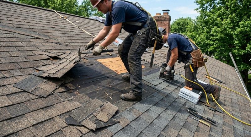Damaged Roof Repair in Grass Lake, MI
