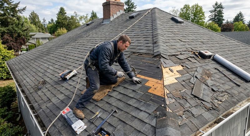 Damaged Roof Repair in Walled Lake, MI