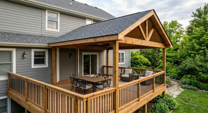 Deck Roof Construction in Pinckney, MI