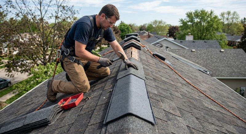 Ridge Cap Repair in Pinckney, MI