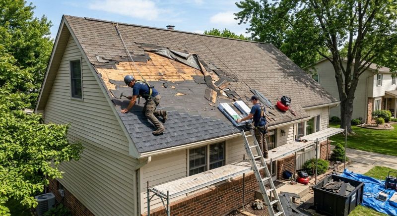 Roof Damage Repair in Highland, MI