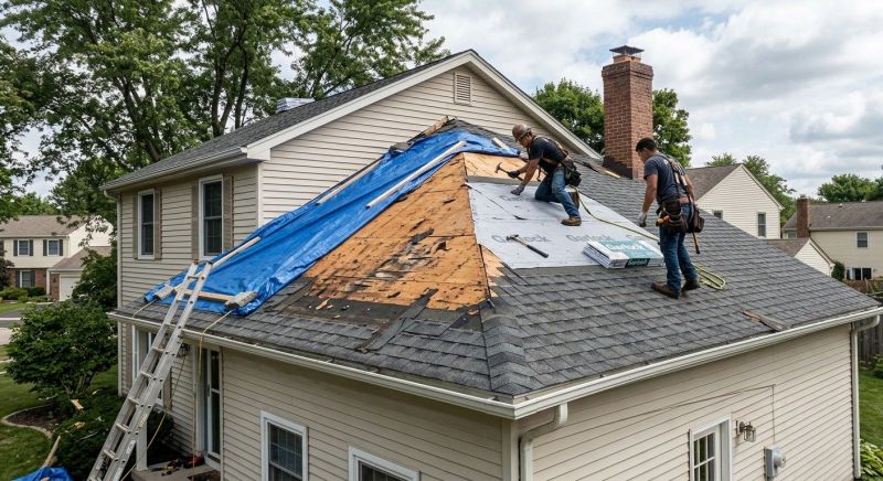 Roof Damage Repair in Walled Lake, MI