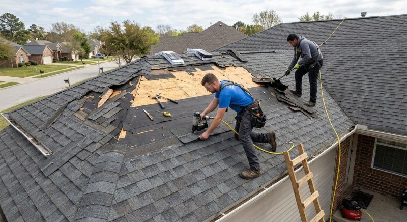 Roof Damage Restoration in Brighton, MI