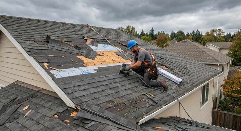 Roof Damage Restoration in Highland, MI