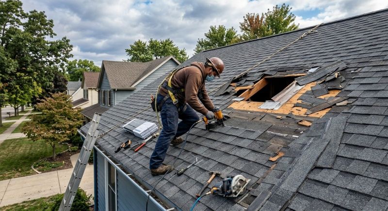 Roof Damage Restoration in Novi, MI