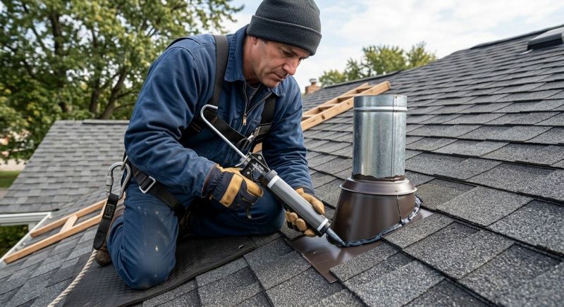 Roof Vent Flashing Repair in Pinckney, MI