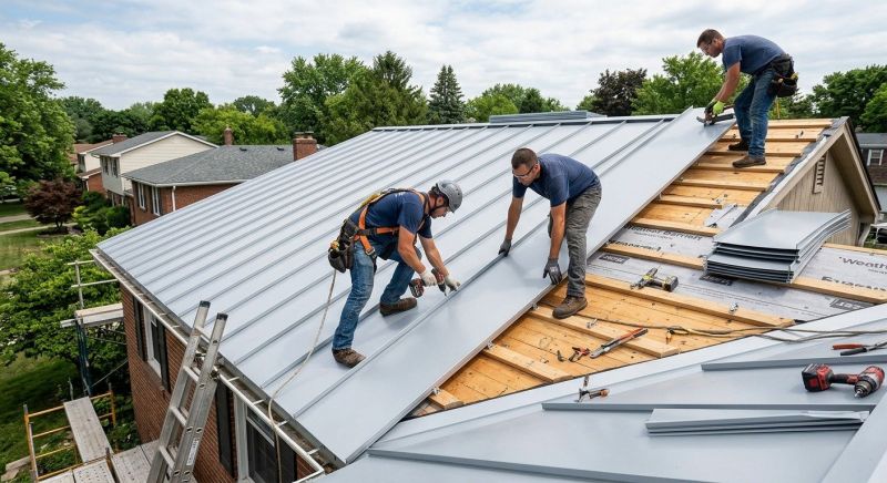 Sheet Roofing Installation in Highland, MI