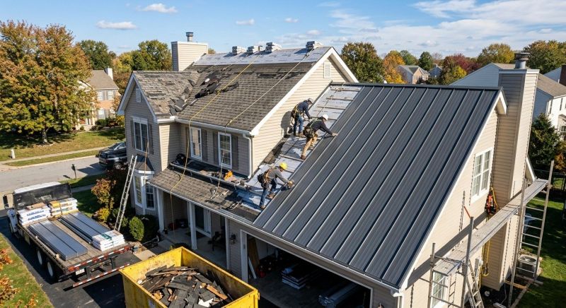 Steel Roof Replacement in Saline, MI
