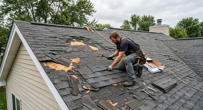 Storm Damage Roof Repair in Grass Lake, MI