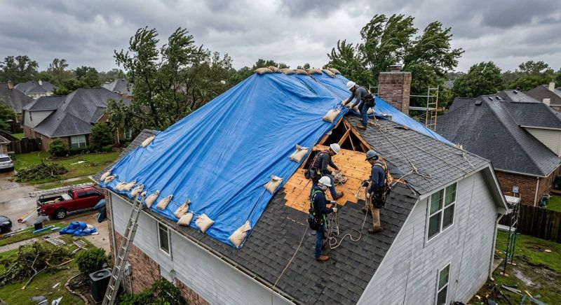 Storm Damage Roof Repair in Howell, MI