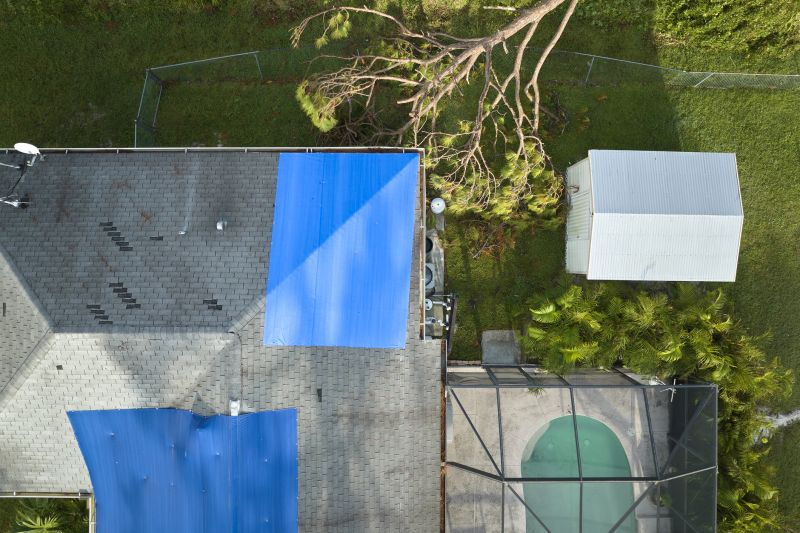 Storm Damage Roof Tarping in Pinckney, MI