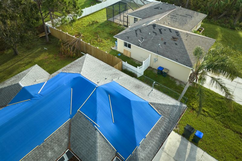 Storm Damage Roof Tarping in Pinckney, MI