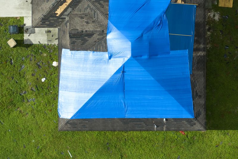 Storm Damage Roof Tarping in Pinckney, MI