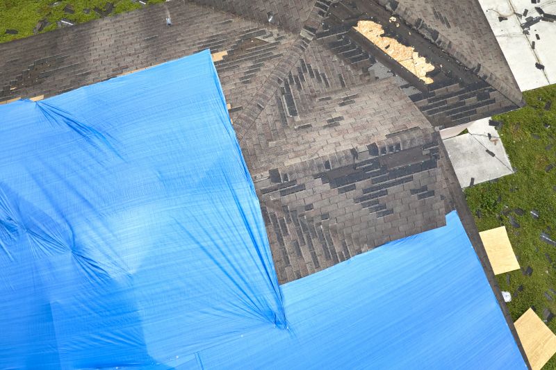 Storm Damage Roof Tarping in Pinckney, MI